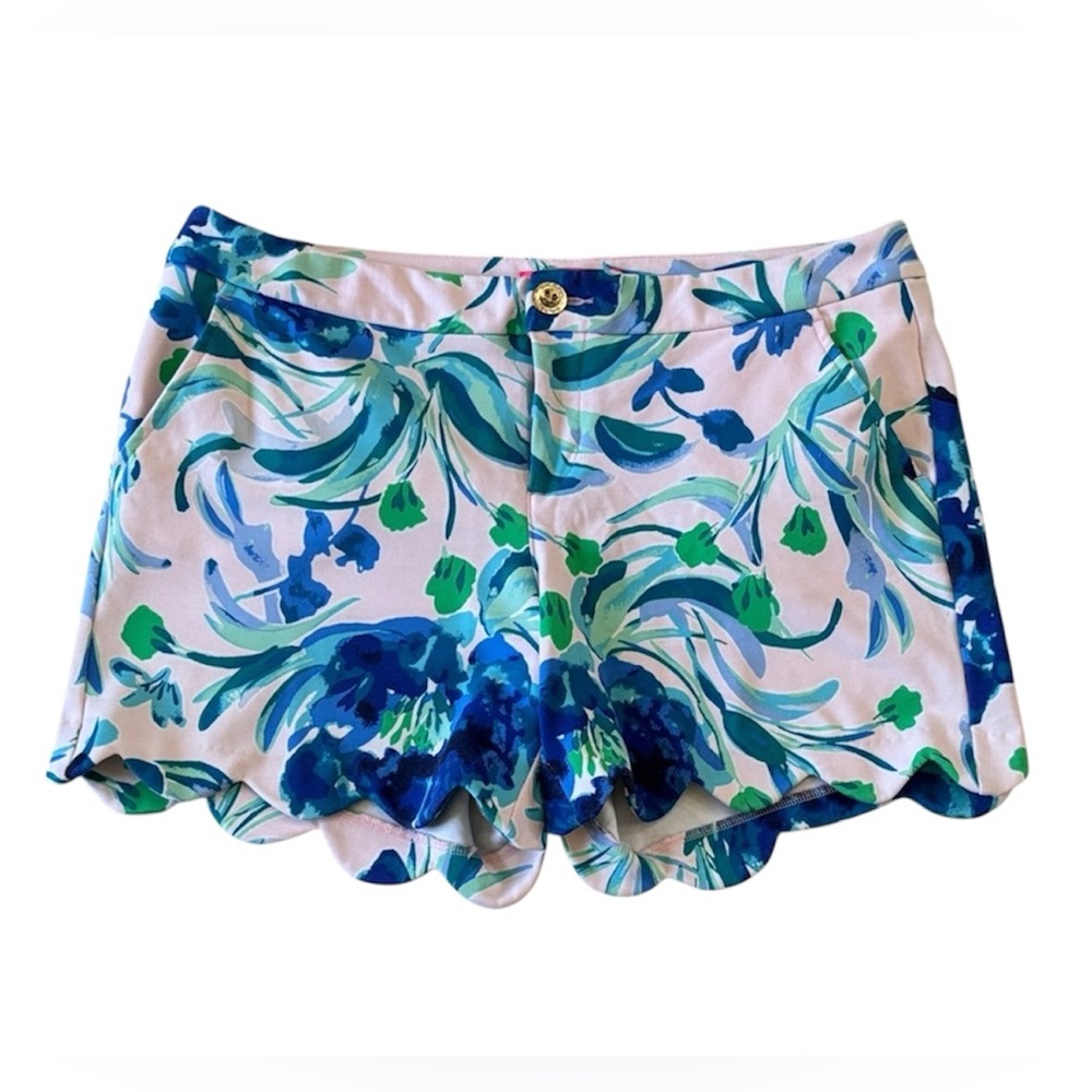 Lilly Pulitzer Shades of Blue & Green & Pink Shorts Size 8